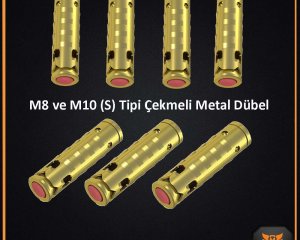 M8 ve M10 (S) Tipi Çekmeli Metal Dübel 